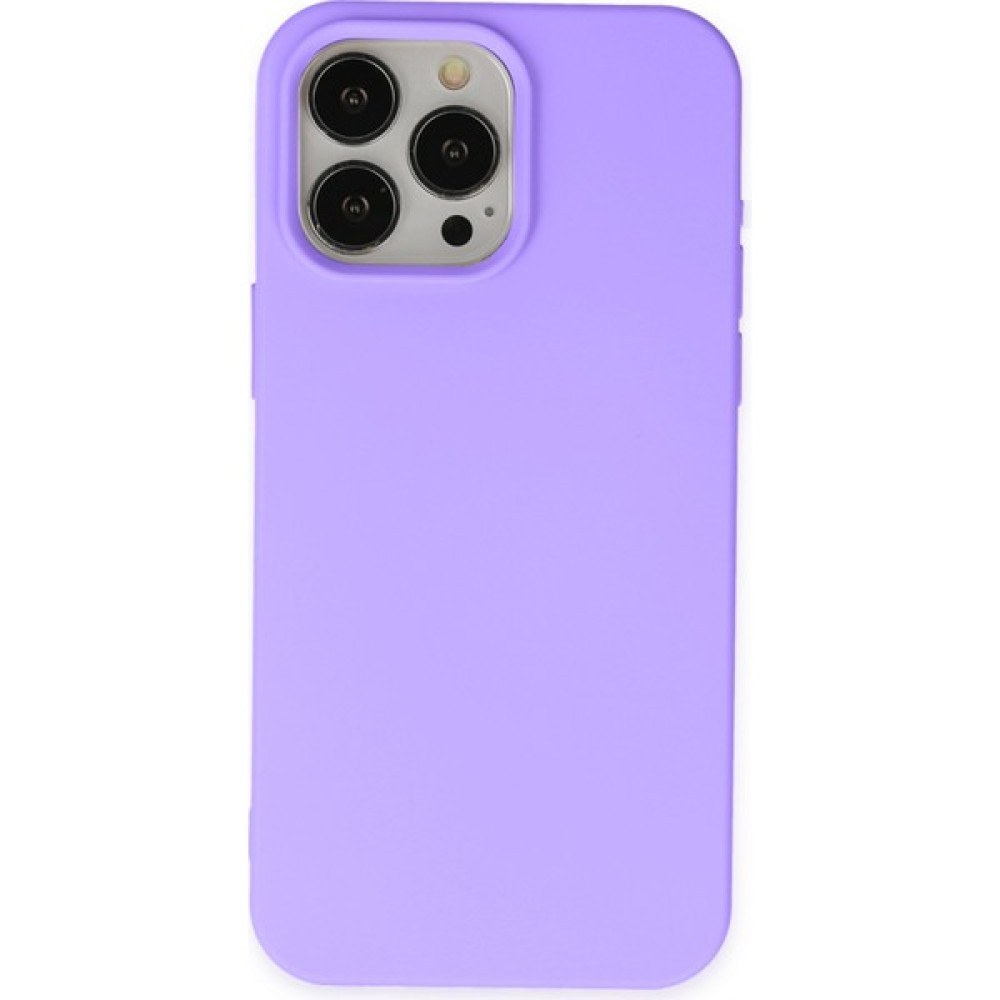 Ahk Apple iPhone 15 Pro Max Kılıf First Silikon - Lila Cep Telefonu Kılıfı Fiyatı
