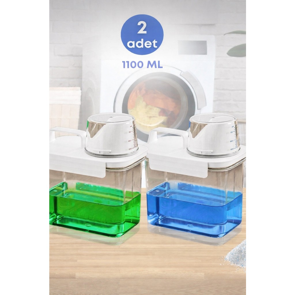 Ahlat Store 2 Adet Sızdırmaz Depolama Sıvı Toz Deterjan Erzak Saklama Kutusu- Ölçekli Deterjan Kutusu 1100 ml - 10 x 32 cm SSD / Solid State Drive Fiyatı