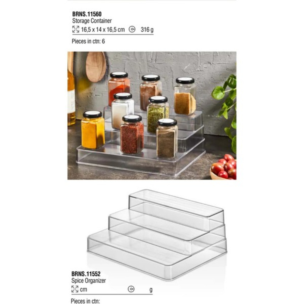 Ahlat Store 3 Merdivenli Pleksi Baharatlık Standı Sadece Stand - Beyaz Baharat Setleri & Baharatlıklar Fiyatı