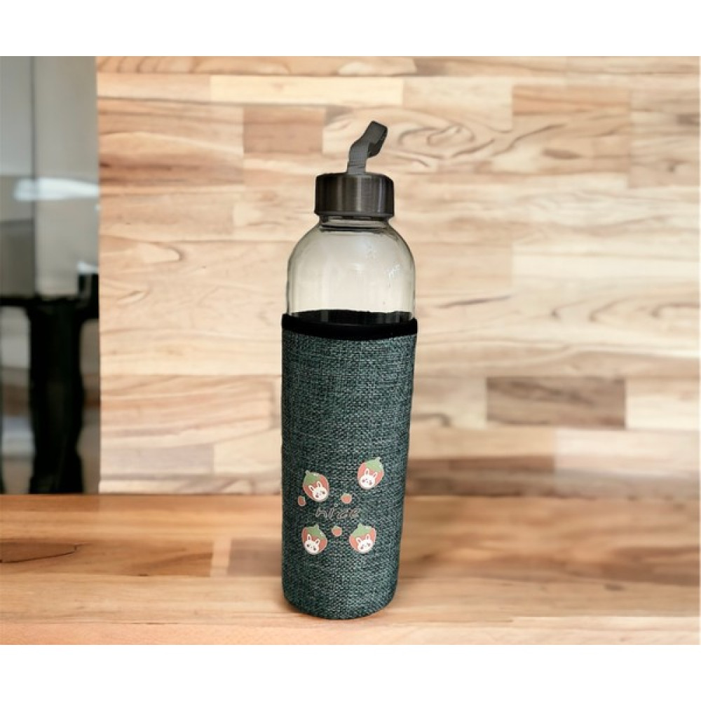Ahlat Store Kılıflı Cam Matara Renkli Desenli Cam Okul Matarası 750 ml - Mavi Suluk Fiyatı