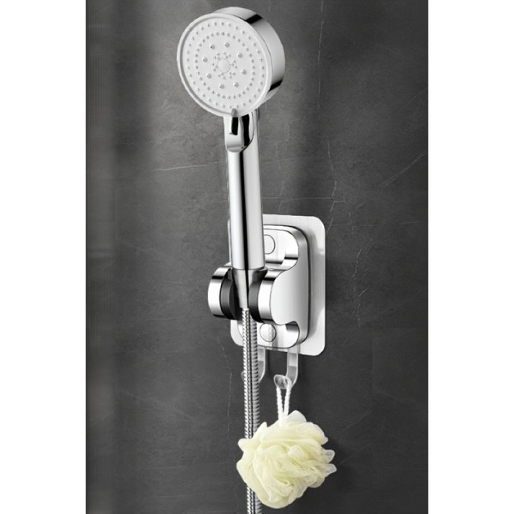 Ahlez Askılıklı Yapışkanlı Banyo Duş Mafsalı Duş Başlığı Askısı 15KG Taşıma Kapasite Mafsal Tutacak - Krom Duş Başlığı Fiyatı