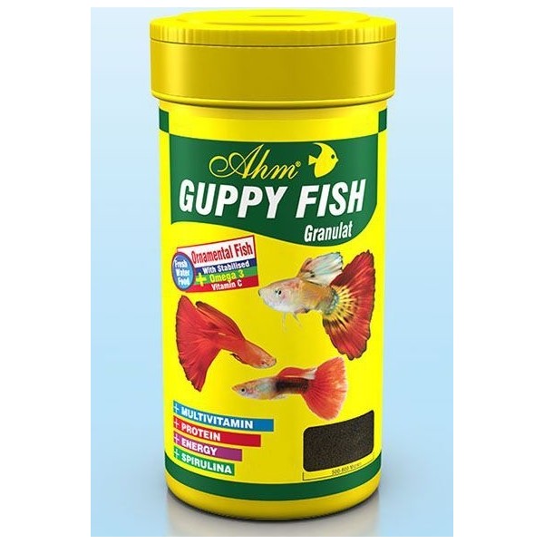 Ahm Guppy Granulat Lepistes Balık Yemi 250 Ml Yüksek Kaliteli Beslenme İçin Özenle Hazırlanmış Diğer Fiyatı