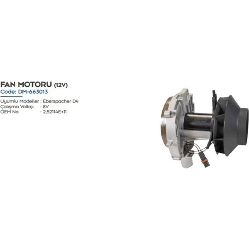 Ahmet Otomotiv Webasto Isıtıcı Fan Motoru D4 24 Volt Vebasto Oto Seyahat Ürünleri Fiyatı