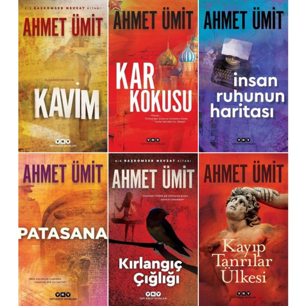 Ahmet Ümit 6 Kitap Set / Kavim - Kar Kokusu - Insan Ruhunun Haritası - Patasana - Kırlangıç Çığlığı - Kayıp Tanrılar Ülkesi Polisiye Fiyatı