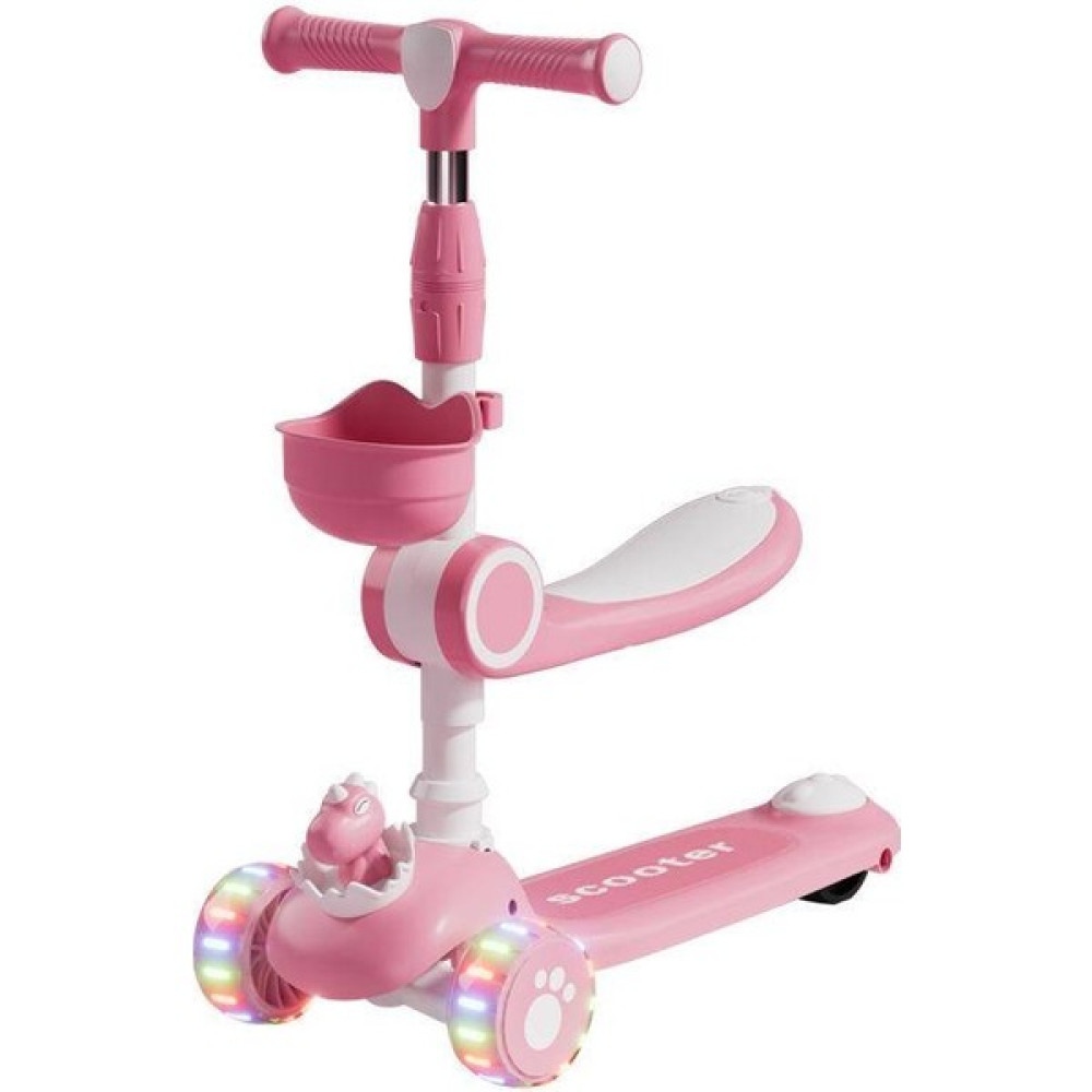 Ahp Shoping Tekerlek Büküm 3+ Yüksekliği Ayarlanabilir LED Çocuk Scooter (Yurt Dışından) - Kids Scooter - Pembe Açık Hava, Deniz ve Spor Oyuncakları Fiyatı