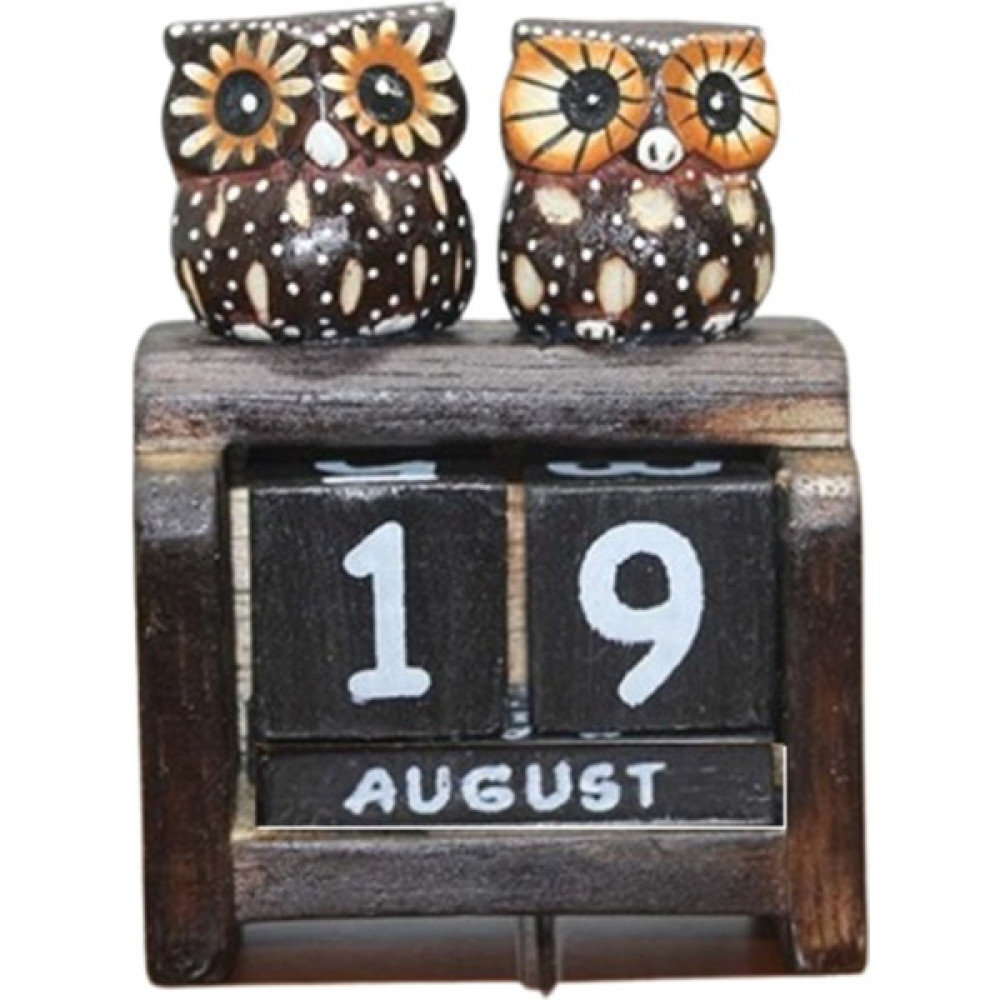 Ahşap Baykuş Takvim - 18S-Siyah - siyah - 10 x 7 cm Oto Boyaları Fiyatı