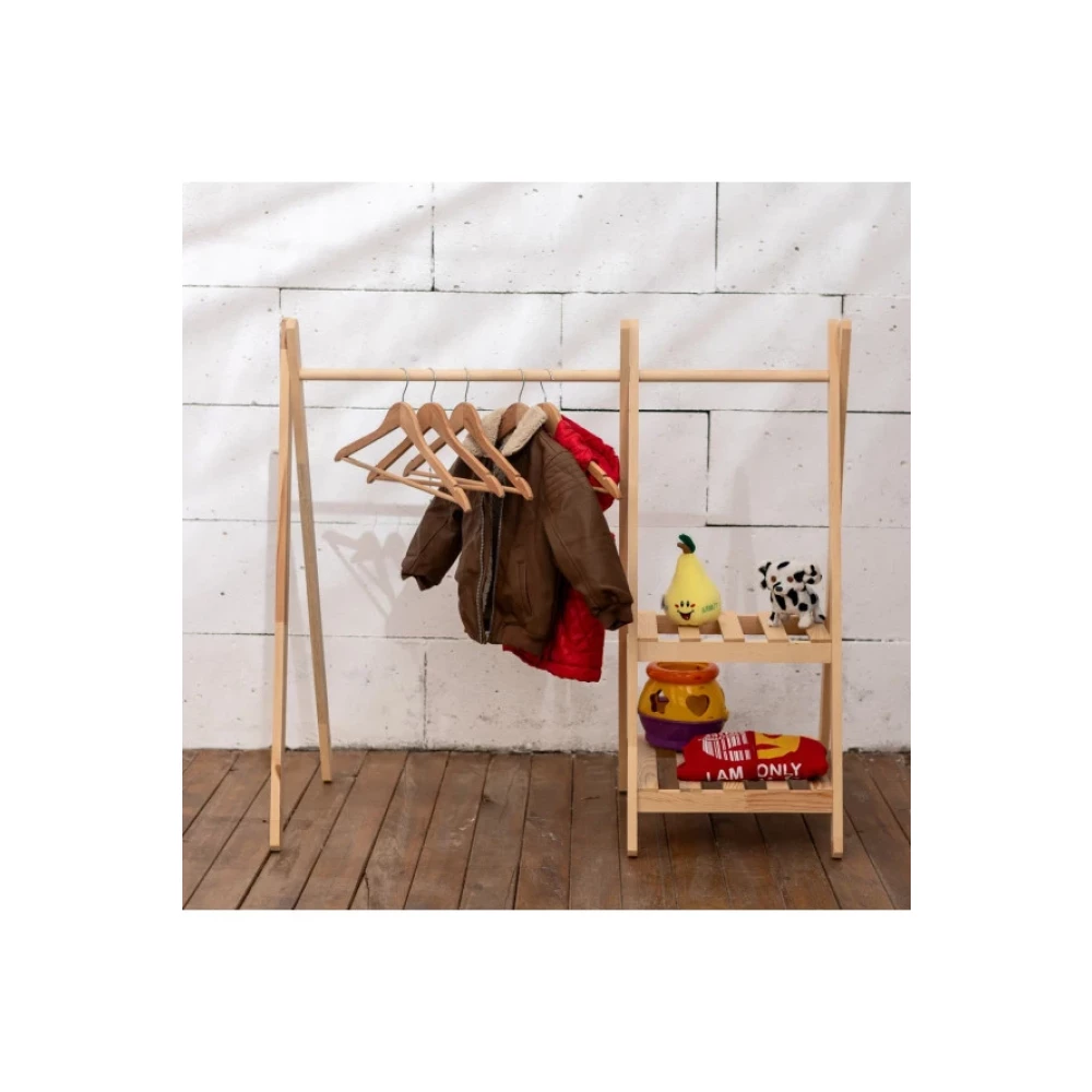 Ahsap Cocuk Dolap Askilik Montessori Askilik Gardrop & Dolap Fiyatı