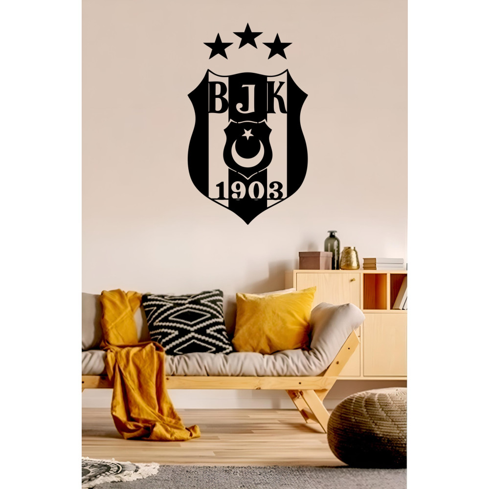 ahşap dünyam Ahşap Beşiktaş Logo Bjk 1903 Duvar Dekor Lazer Kesim Hediyelik Eşya Ahşap Tablo (50cm X 70cm) 50 x 70 Beden Tablo & Poster Fiyatı