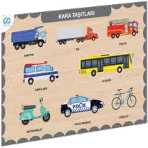Ahşap Kara Taşıtları Eğitici Set Diğer Fiyatı