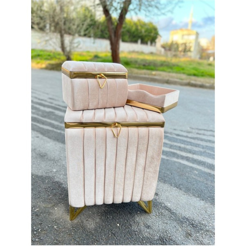 Ahşap Kirli Sepet Bej 0-19 L 60 x 90 - 0 Sepet Fiyatı