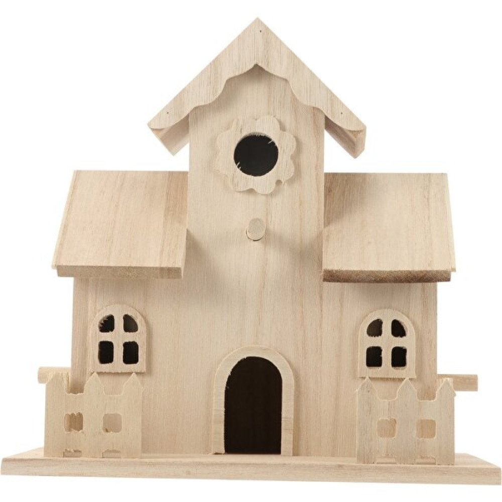 Ahşap Kuş Evi Asılı Birdhouse Ahşap Kuşlar Yuva Kutusu Bahçe Iç Mekan Süs | Kuş Kafesleri ve yuvalar (Yurt Dışından) - 1 cm Evcil Hayvan Ürünleri Fiyatı