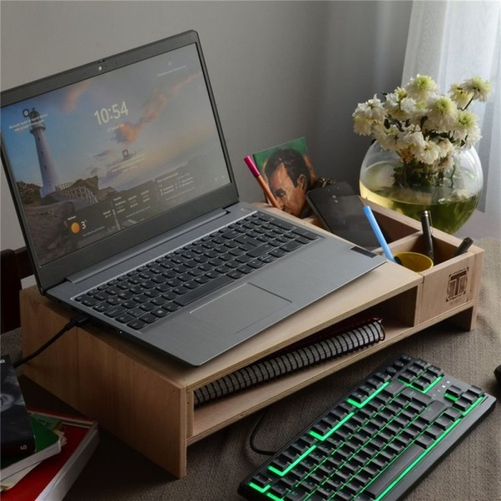 Ahşap Laptop Standı ve Masa Düzenleyici Çok Amaçlı Depolama Çözümler - 53x30x10cm Oto Boyaları Fiyatı