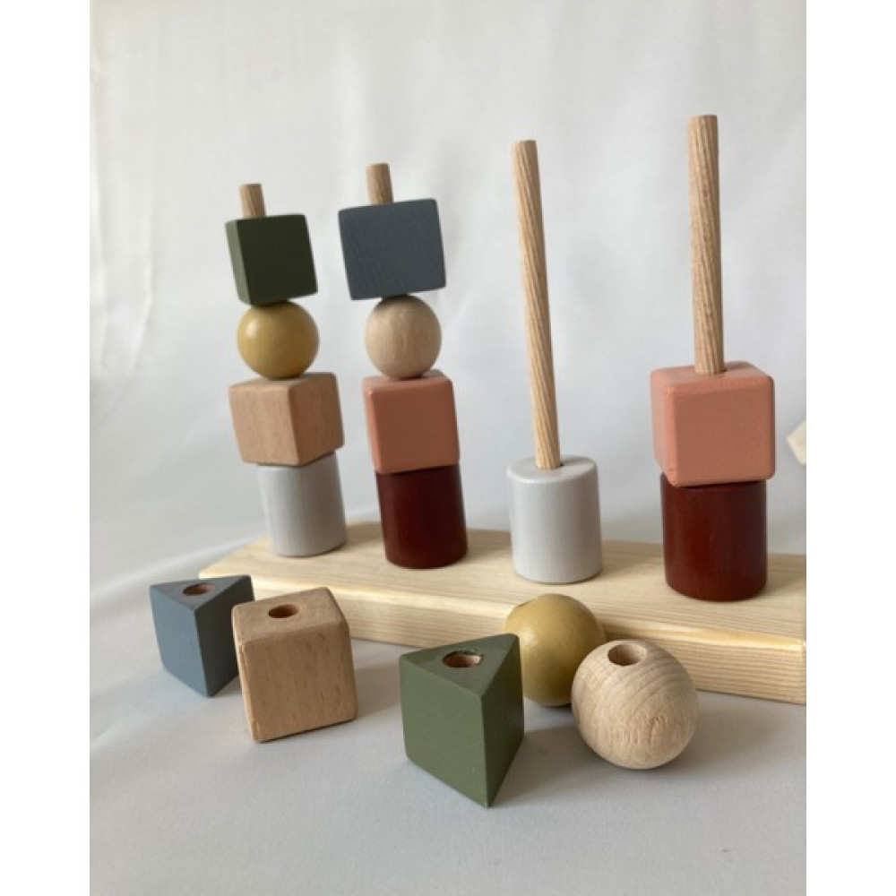 Ahşap Oyuncak Boncuk Geçirme Ahşap Geometrik Bul Tak Boncuk Montessori Oyuncak Bebek Oyuncakları Fiyatı