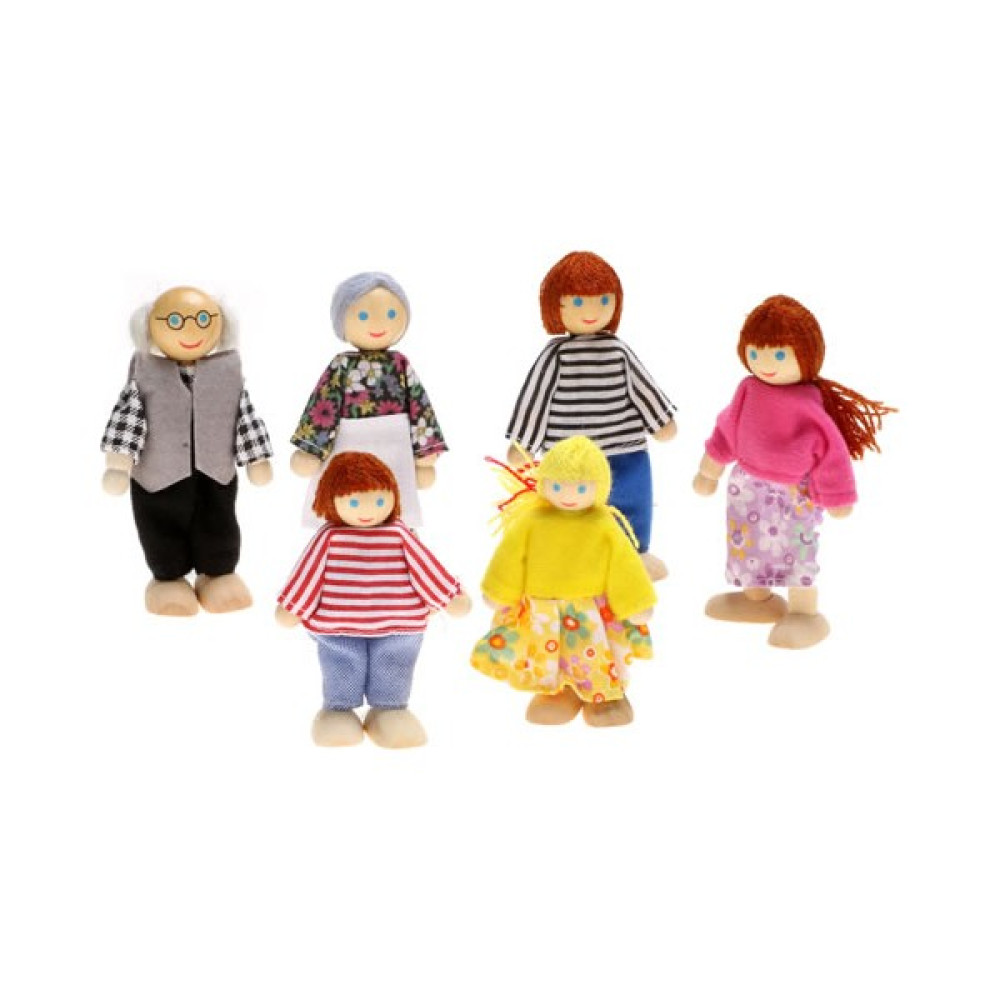 Ahşap Oyuncak Oyun Evi İçin Minik Bebek Ailesi Aile Oyun Seti Bebek Oyuncakları Fiyatı