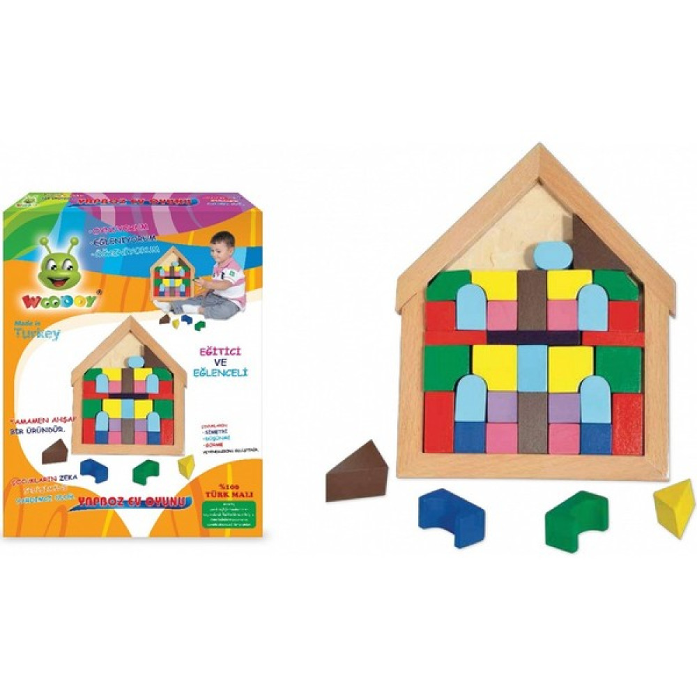 Ahşap Oyuncak - Yapboz Ev Oyunu Bebek Oyuncakları Fiyatı
