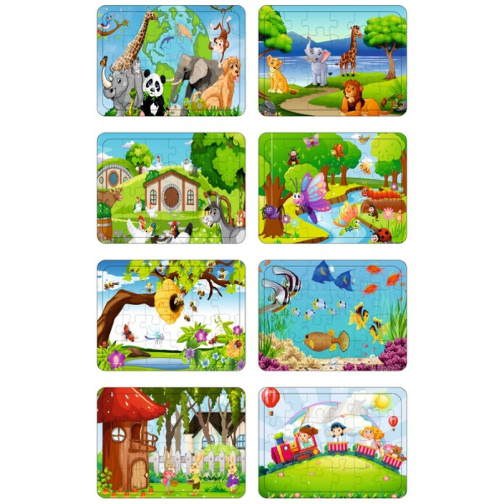 Ahşap Puzzle 8 Li Eğitici Oyuncak Fiyatı