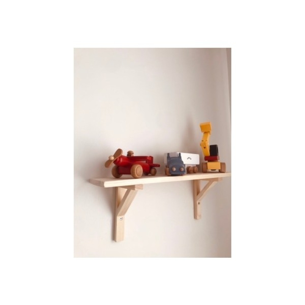 Ahşap Raf 60 cm Çam Ağacından Kitaplık - Duvar Rafı & CD / DVD Rafı Fiyatı