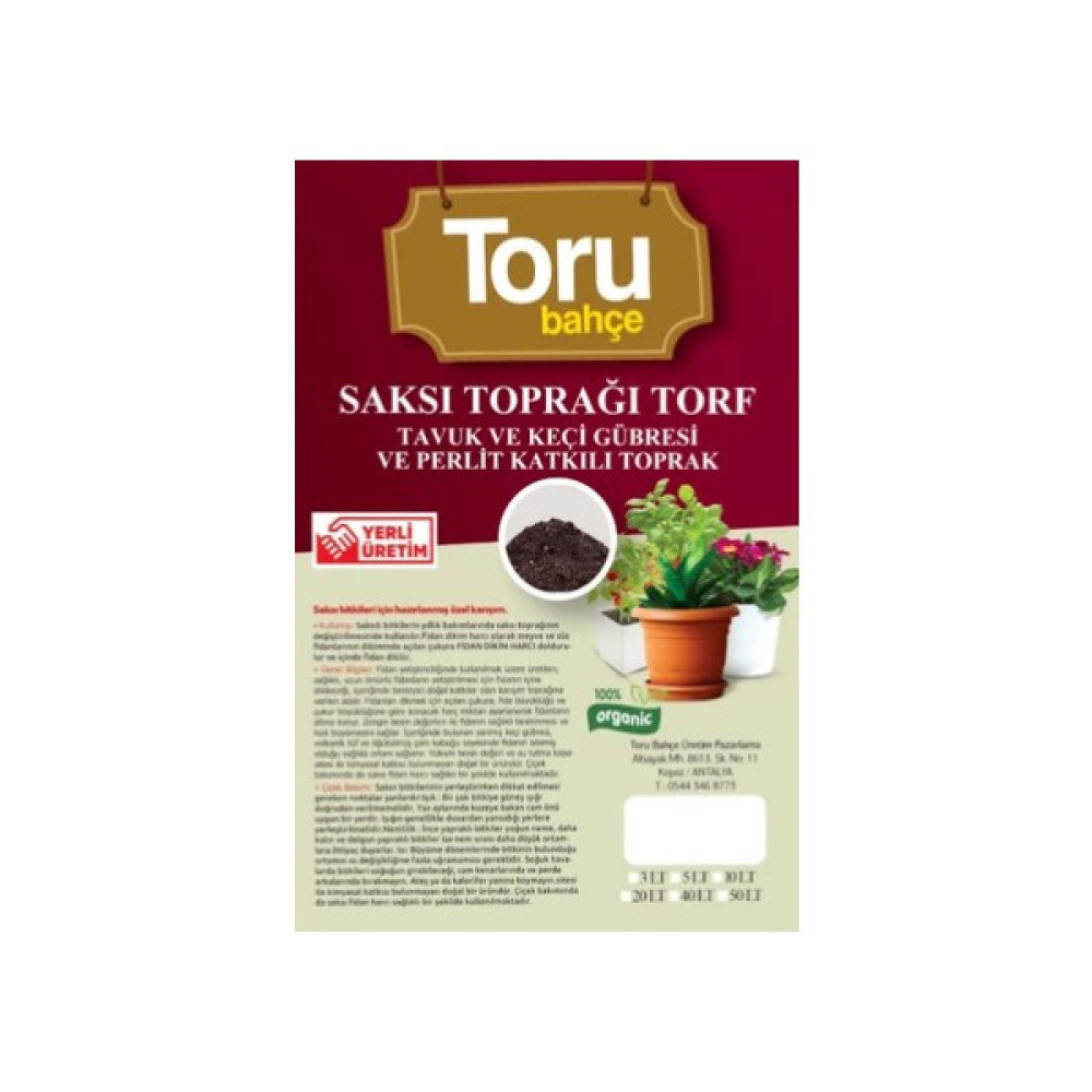Ahşap Sepeti Saksı ve Bahçe Toprağı Torf Tavuk Keçi Gübreli ve Perlit Katkılı Toprak 10 Lt Bitki Fiyatı