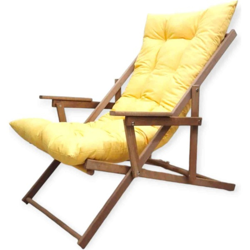 Ahsapland Ahşap Katlanır Bahçe, Balkon ,Teras Mobilyası, Kol Dayamalı Puf Şezlong Şezlong Fiyatı