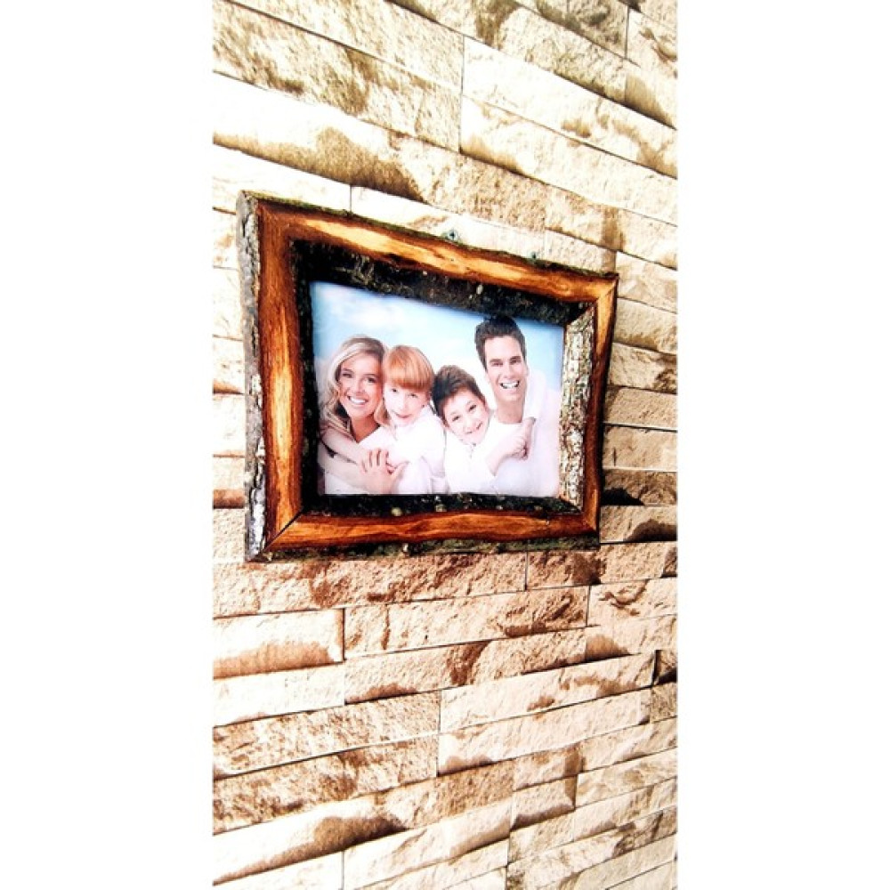 AhşapMadeni Doğal Meşe Ağacından Fotoğraf Çerçevesi 15X21 - Ahşap - 12 x 21 cm Resim & Fotoğraf Çerçevesi Fiyatı