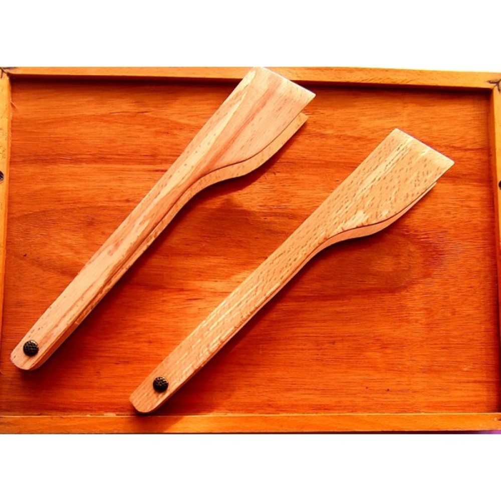 AhşapMadeni Mutfak Maşası 29 cm 2 Parça Mutfak Gereçleri - 2 Adet Yemek & Mutfak Masası Fiyatı
