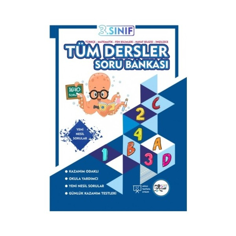 Ahtapot Yayınları 3. Sınıf Tüm Dersler Soru Bankası Kaynak Kitapları Fiyatı