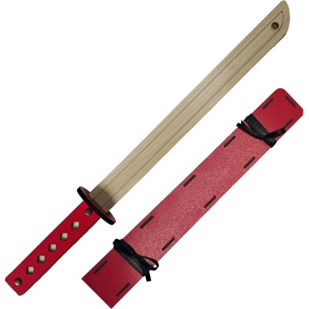 Ahtek Ahşap Japon Samuray Ninja Katana Kılıcı Kırmızı Bebek Oyuncakları Fiyatı