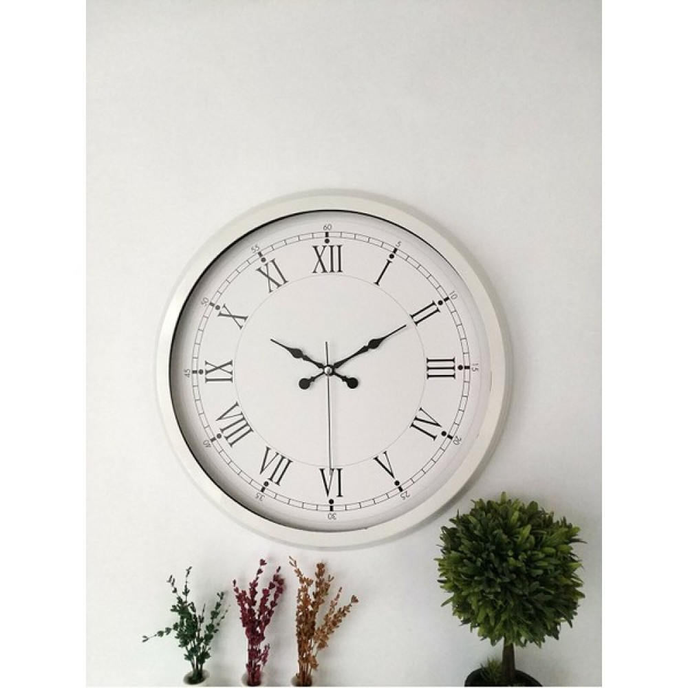 Aib Store Hediyelik Metal Beyaz Retro Dekoratif Duvar Saati 40 cm Dekoratif Saat Fiyatı