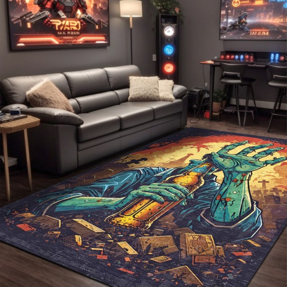 Aida Home Ilyaki Home Atomy Şönil Gamer Halısı Pamuk Tabanlı Yıkanabilen Kaymaz Oyuncu Odası Gaming Halısı - 80 x 150 cm - Renkli Salon Halısı Fiyatı