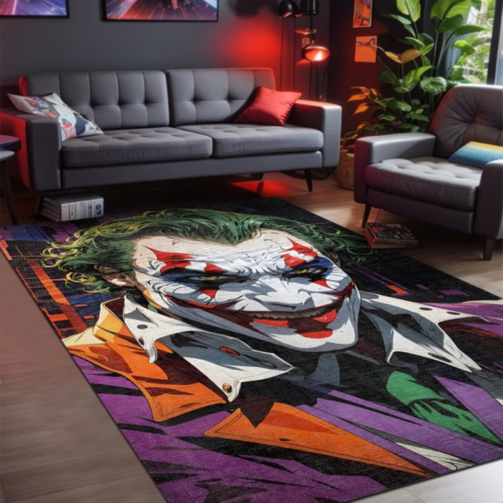 Aida Home Ilyaki Home Jocular Şönil Gamer Halısı Pamuk Tabanlı Yıkanabilen Kaymaz Oyuncu Odası Gaming Halısı - 80 x 150 cm - Renkli Salon Halısı Fiyatı