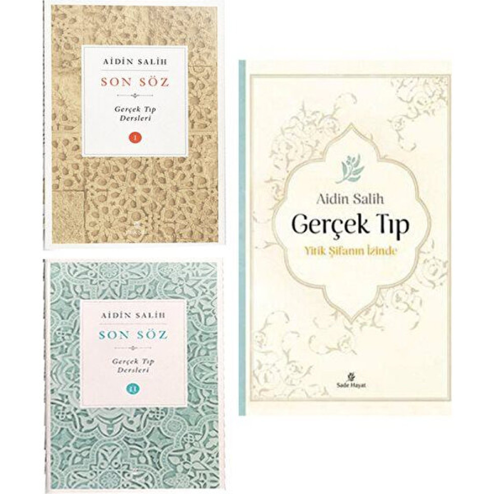 Aidin Salih 3 Kitap Set Gerçek Tıp Son Söz Gerçek Tıp Dersleri Sağlık, Spor ve Diyet Fiyatı