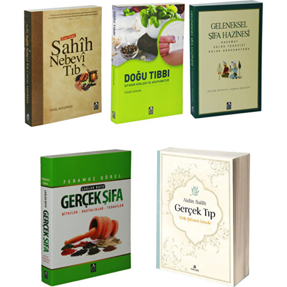 Aidin Salih Gerçek Tıp ve Mercan Sağlık Seti Süper 5'li Set (Yitik Şifa) Tıp Kitapları Fiyatı