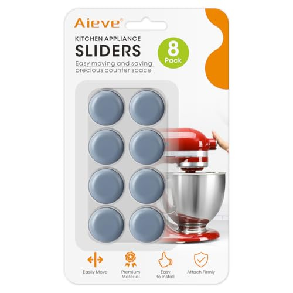 Aieve Appliance Sliders, 8 Pcs Small Appliance Slider for Countertop, Self Adhesive Home Finds Caster Wheels Rollers, Kitchen Must Have Gadgets for Stand Mixers, Coffee Makers, Air Fryers Pressure Cookers Fiyatı