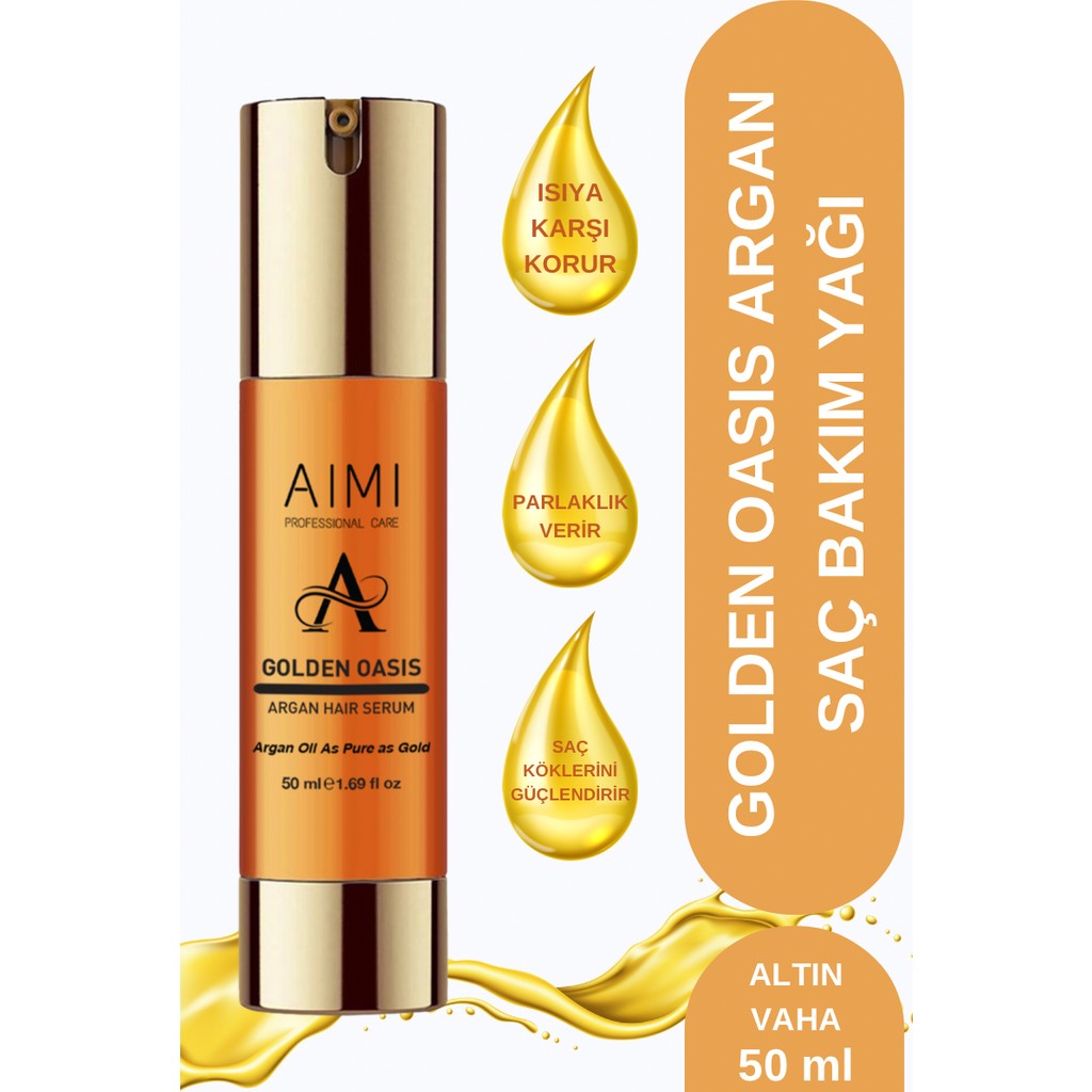 Aimi Golden Oasis Argan Serum Oil 50 ml Saç Bakım Maskeleri & Serumlar & Spreyler Fiyatı
