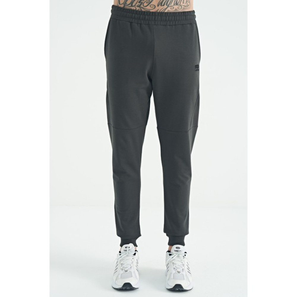 Air Jones Haki Logo Nakışlı Standart Kalıp Jogger Erkek Eşofman Alt 84916 Erkek Eşofman Fiyatı