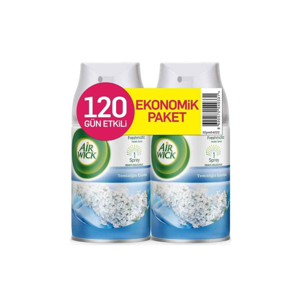 Air Wick Aır Wıck Oda Parfümü Cool Lınen - Temizliğin Esintisi 250 Ml (2 Adet) Beyaz Deterjan ve Temizlik Ürünleri Fiyatı