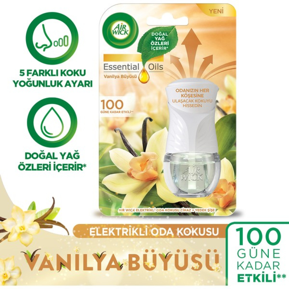 Air Wick Elektrikli Kit Oda Kokusu Vanilya ( 1 Adet Cihaz + 1 Adet Yedek Şişe ) Oda Kokusu Fiyatı