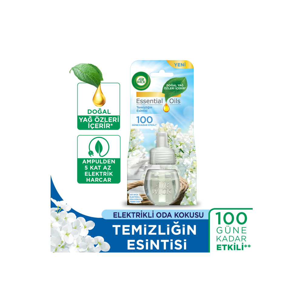Air Wick Elektrikli Oda Kokusu Yedek Şişe Temizliğin Esintisi - Esansiyel Yağlar Içerir* Deterjan ve Temizlik Ürünleri Fiyatı