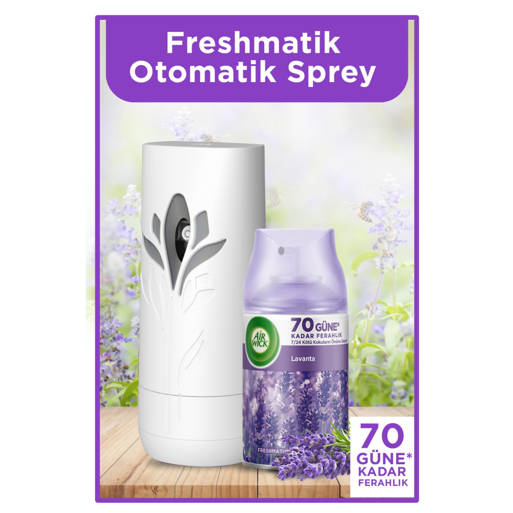 Air Wick Freshmatic Otomatik Sprey & Lavanta Yedek Sprey Oda Kokusu Kiti Deterjan ve Temizlik Ürünleri Fiyatı