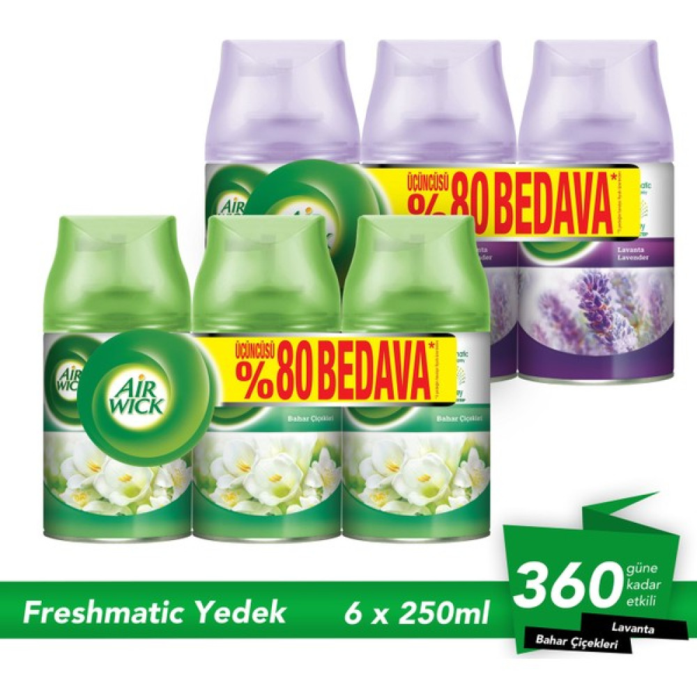 Air Wick Oda Kokusu Freshmatic Makina Yedek 3 Bahar 3 Lavanta Oda Kokusu Fiyatı