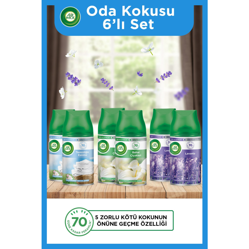 Air Wick Oda Kokusu Freshmatic Makine Yedek Spreyi 250 Ml X 6 Deterjan ve Temizlik Ürünleri Fiyatı
