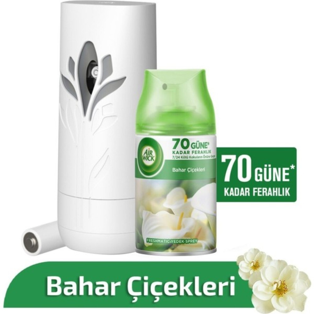 Air Wick Oda Kokusu Otomatik Sprey Makine + Yedek 250 ml Bahar Çiçekleri 70 Güne Kadar Etkili Oda Kokusu Fiyatı