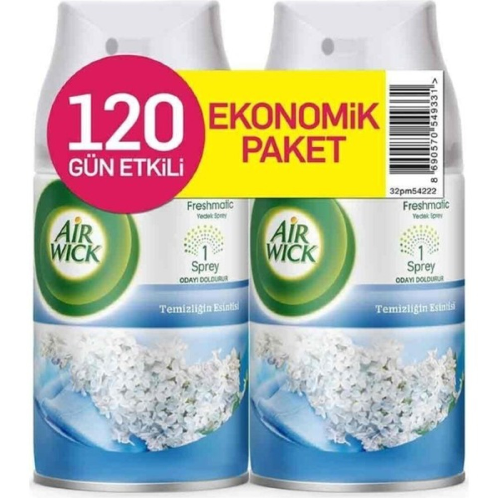 Air Wick Wıck Oda Parfümü Cool N - Temizliğin Esintisi 250 ml (2 Adet) Beyaz Oda Kokusu Fiyatı