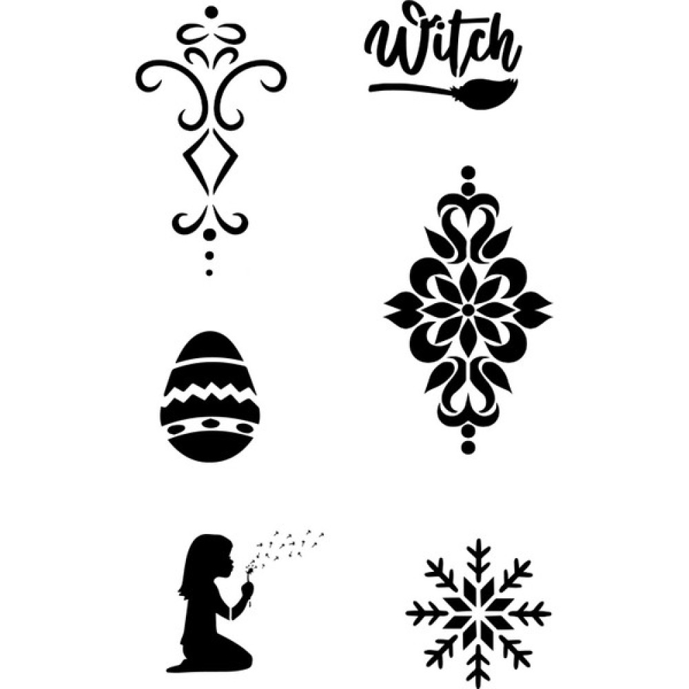 Airbrush Tattoo Mandala Ve Kar Tanesi Geçici Dövme Kalıpları Sadece Desen Sağlık / Bakım / Kozmetik Fiyatı