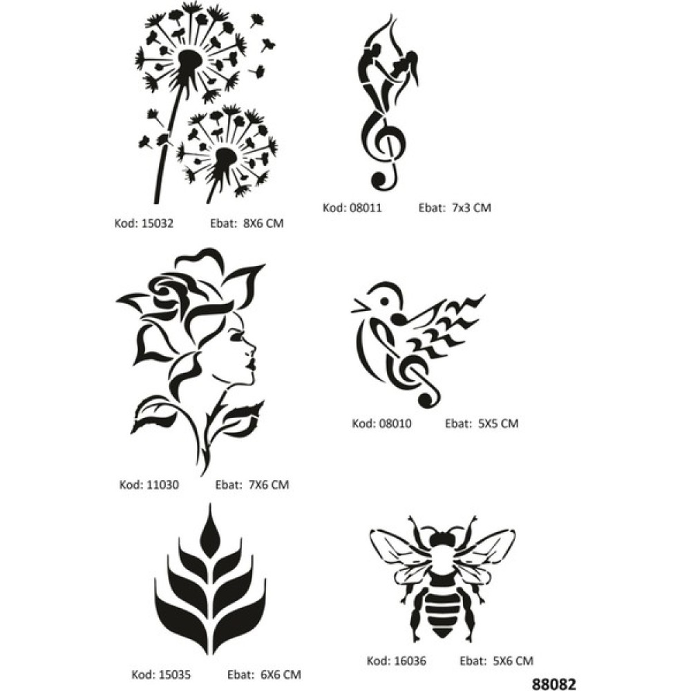 Airbrush Tattoo Müzik Ve Doğa Geçici Dövme Şablonları Seti Spreysiz Sağlık / Bakım / Kozmetik Fiyatı