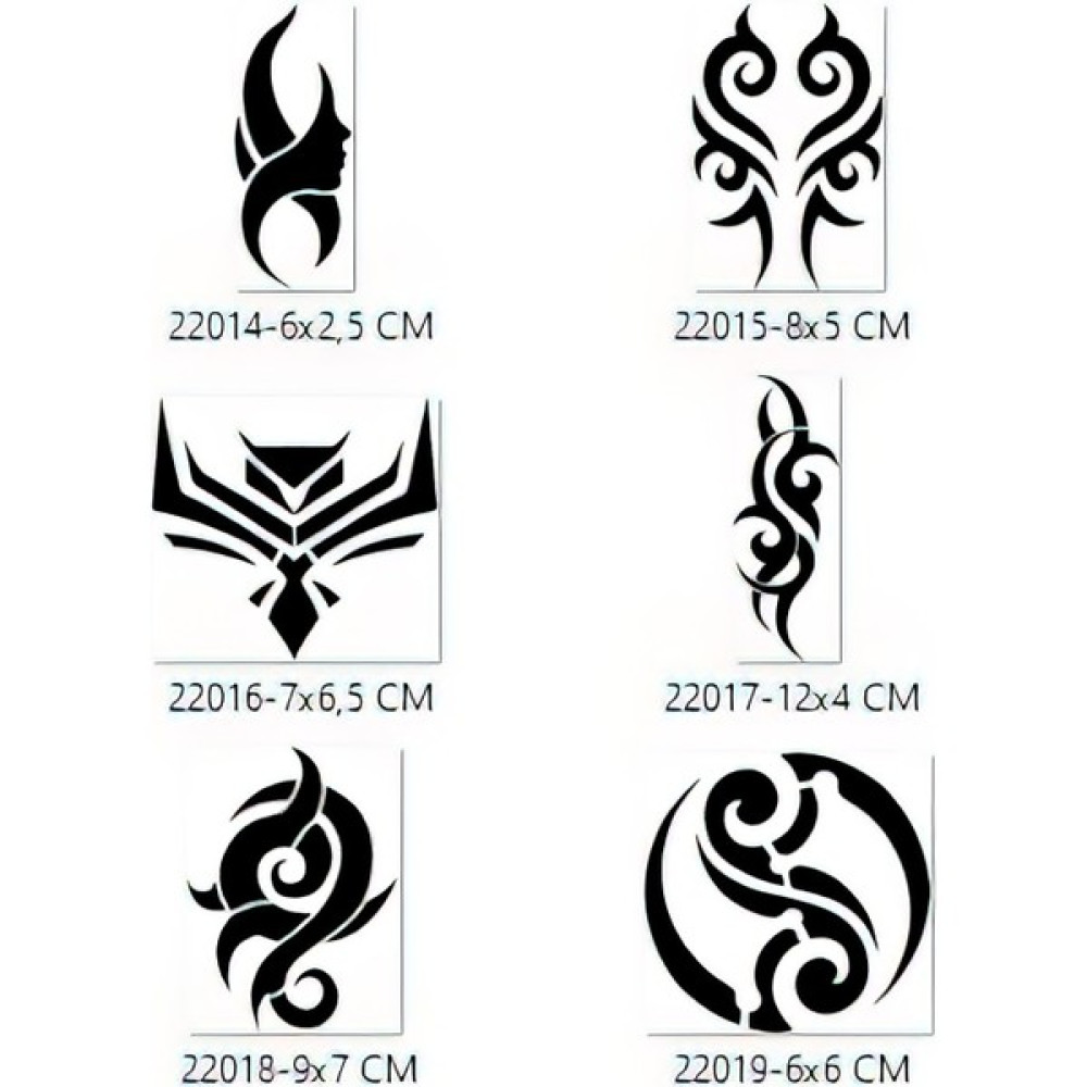 Airbrush Tattoo Tribal Tasarımlar Geçici Dövme Şablonu Seti Sadece Desen Sağlık / Bakım / Kozmetik Fiyatı