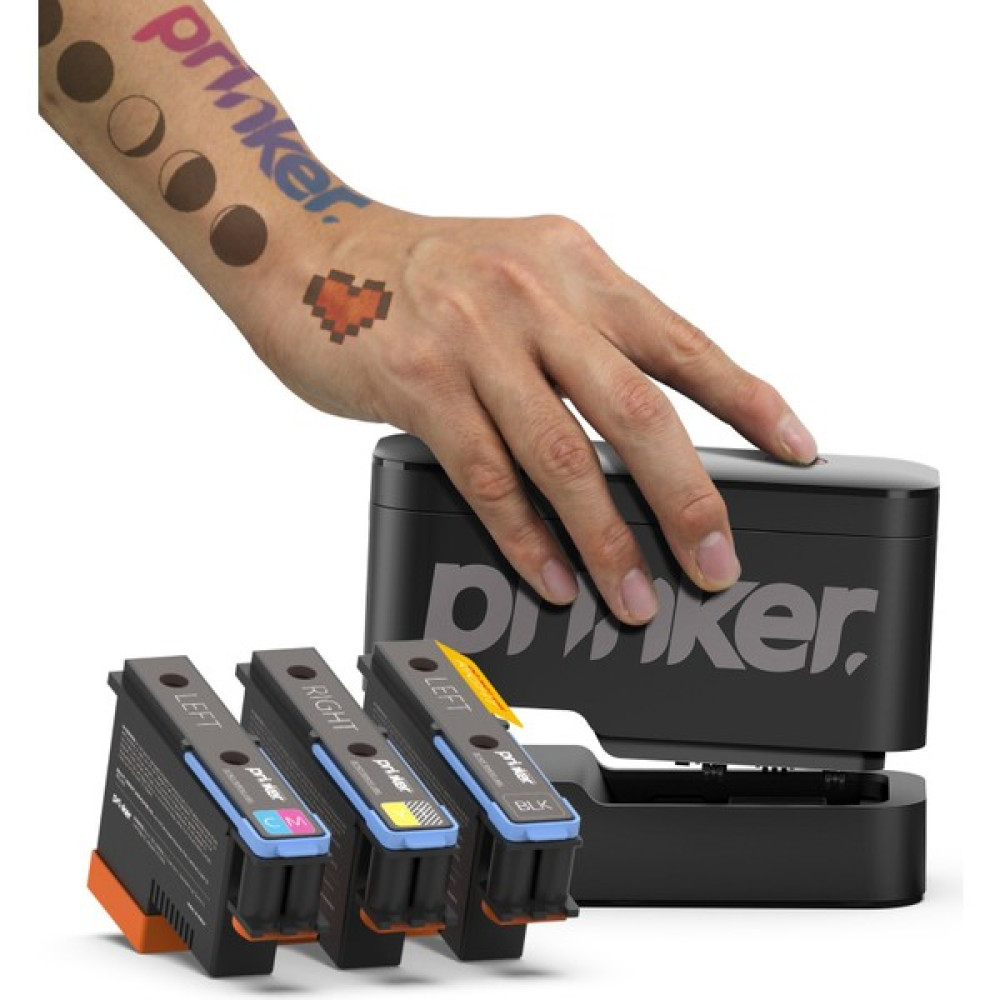 Airbrush Tattoo Yedek Karartuş Prinker S Color + Black Set 3 Lü Set - Siyah+Color Kartuşlar Fiyatı
