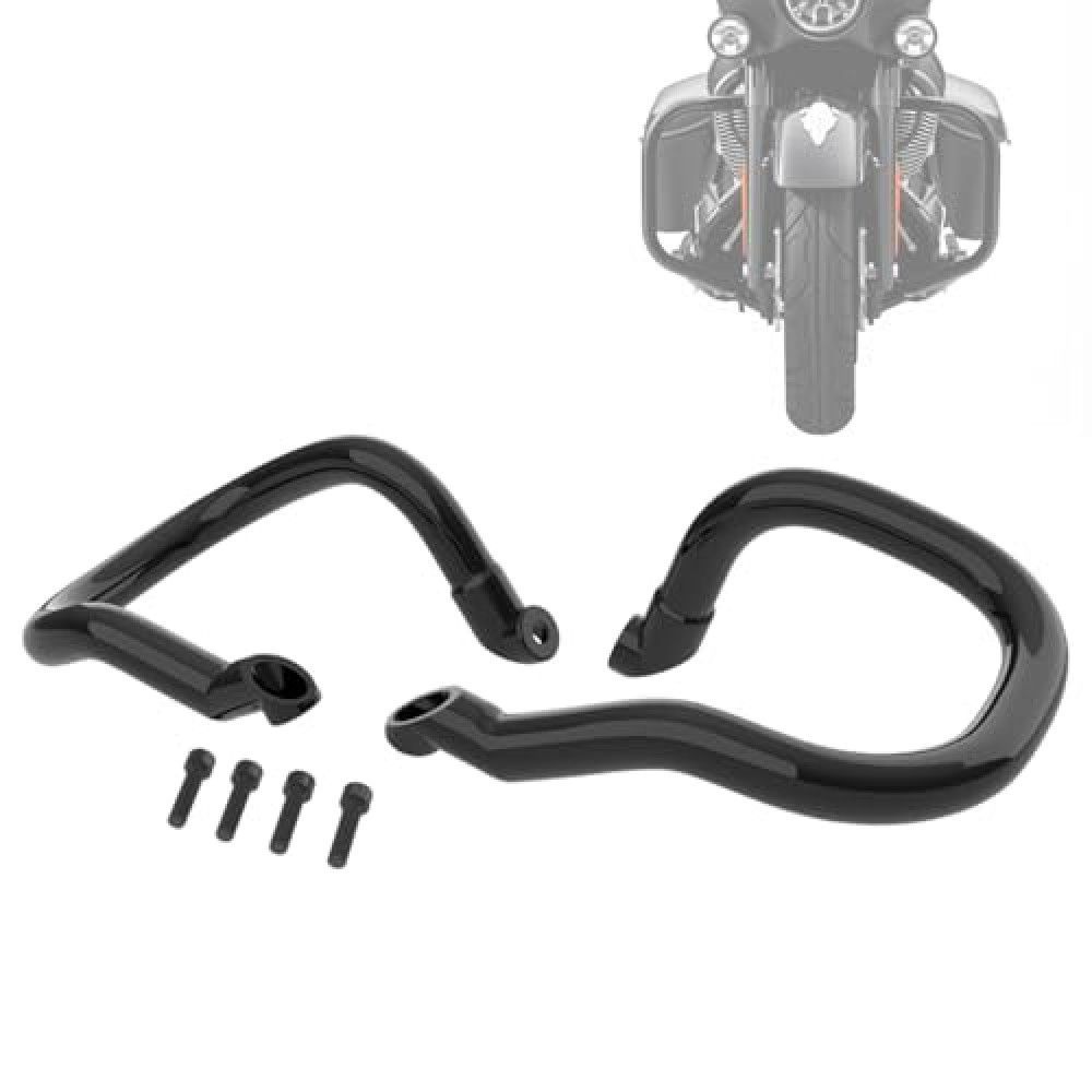 AIRCMT Front Highway Bars Engine Guard Crash Bar Fit for Indian Super Chief Limited Bobber Dark Horse 2022-2024, 2023 Indian Motorcycle Frame Protection,Solid Steel Highway Bar