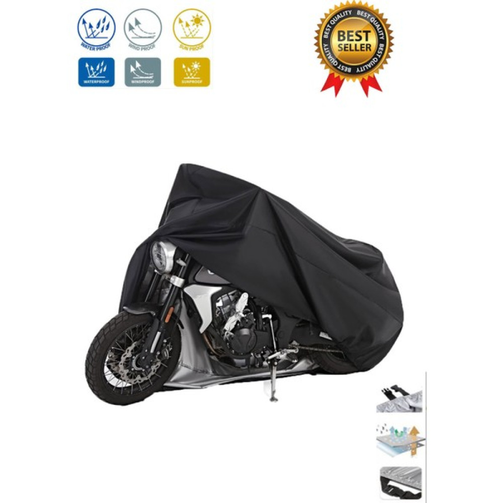 Airdrop Honda NSS250 (Forza 250) Topcase Uyumlu Motosiklet Brandası (Bağlantı Tokalı)-Siyah Motorsiklet Brandaları Fiyatı