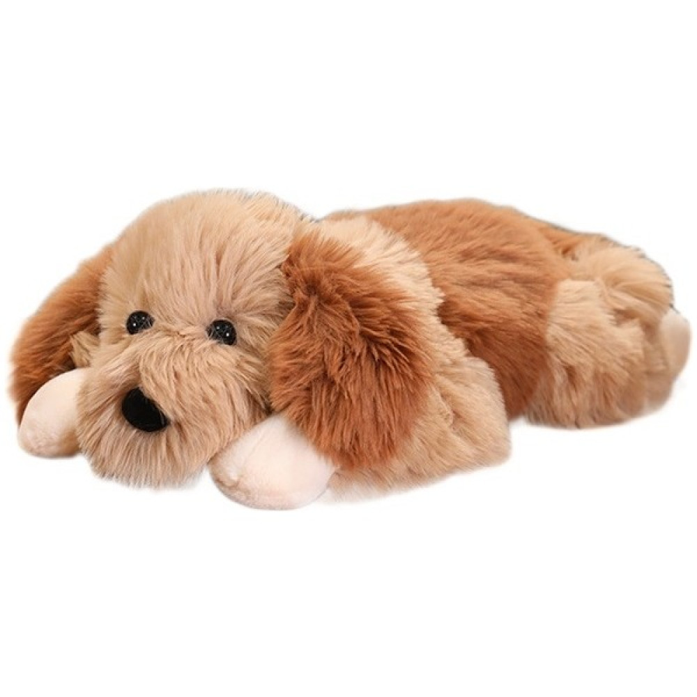 Airenk Uzun Saçlı Iki Renkli Köpek Bebek Peluş Oyuncak Tüylü Sevimli Yavru Bebek Bebek Doğum Günü Hediyesi (Yurt Dışından) - Kahverengi - Beyaz Peluş Oyuncaklar Fiyatı